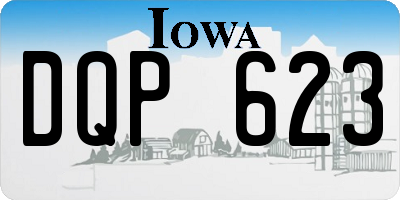 IA license plate DQP623