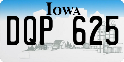 IA license plate DQP625