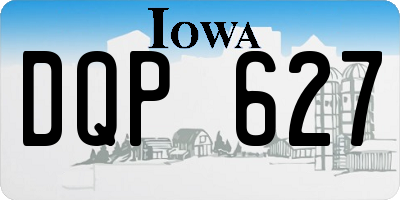 IA license plate DQP627