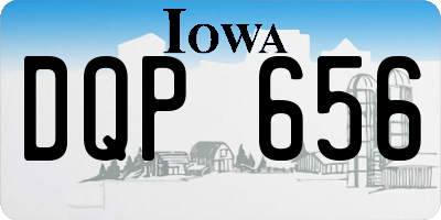IA license plate DQP656