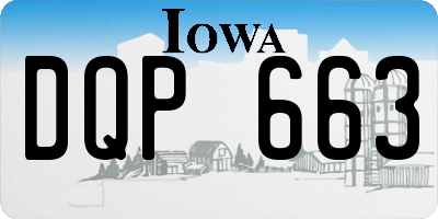 IA license plate DQP663