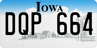 IA license plate DQP664