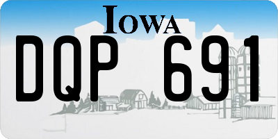 IA license plate DQP691