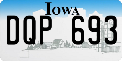 IA license plate DQP693