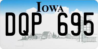 IA license plate DQP695