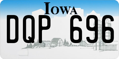 IA license plate DQP696