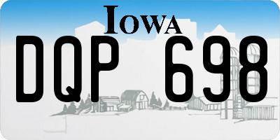 IA license plate DQP698