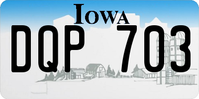 IA license plate DQP703