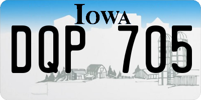 IA license plate DQP705