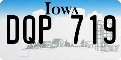 IA license plate DQP719