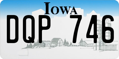 IA license plate DQP746