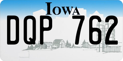 IA license plate DQP762