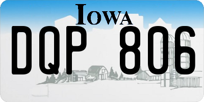 IA license plate DQP806