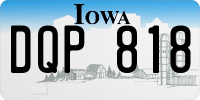 IA license plate DQP818