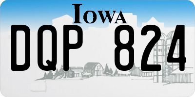 IA license plate DQP824