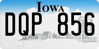 IA license plate DQP856
