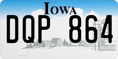 IA license plate DQP864