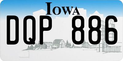 IA license plate DQP886