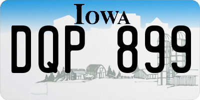 IA license plate DQP899