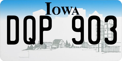 IA license plate DQP903