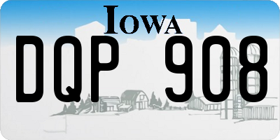 IA license plate DQP908