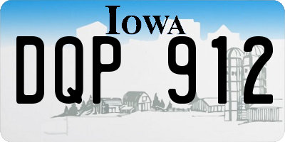 IA license plate DQP912