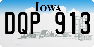 IA license plate DQP913