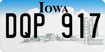 IA license plate DQP917