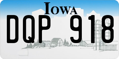 IA license plate DQP918