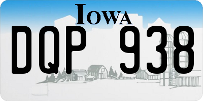 IA license plate DQP938