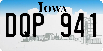 IA license plate DQP941