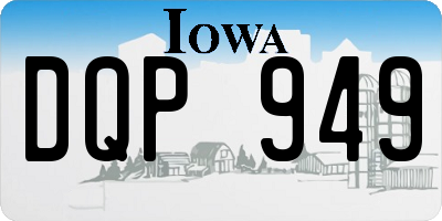 IA license plate DQP949