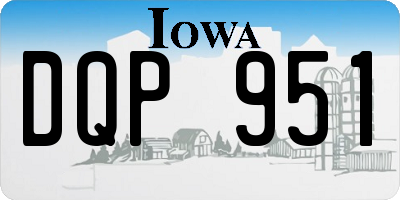 IA license plate DQP951