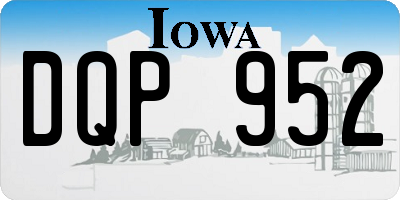 IA license plate DQP952