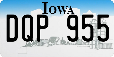 IA license plate DQP955