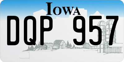 IA license plate DQP957