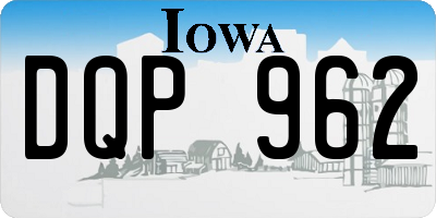 IA license plate DQP962