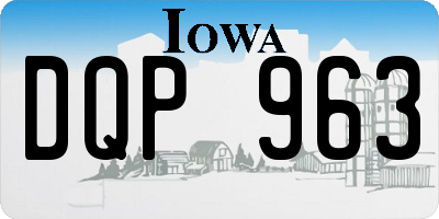 IA license plate DQP963