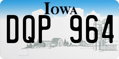 IA license plate DQP964