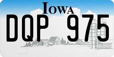 IA license plate DQP975