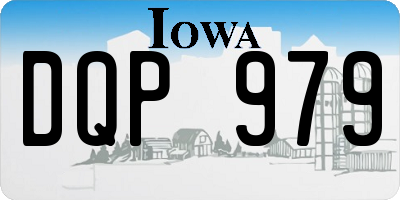 IA license plate DQP979