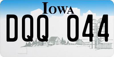 IA license plate DQQ044