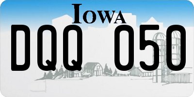 IA license plate DQQ050