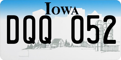 IA license plate DQQ052