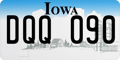 IA license plate DQQ090