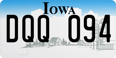 IA license plate DQQ094