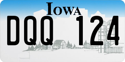 IA license plate DQQ124