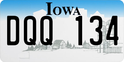 IA license plate DQQ134