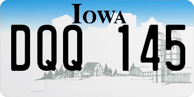 IA license plate DQQ145