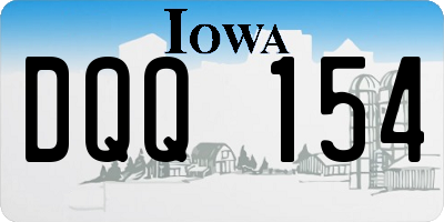 IA license plate DQQ154